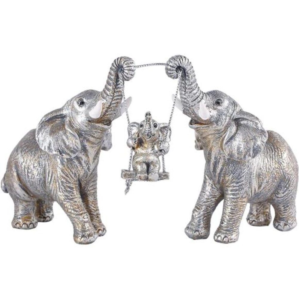 Silver Elephant Decoration Statue